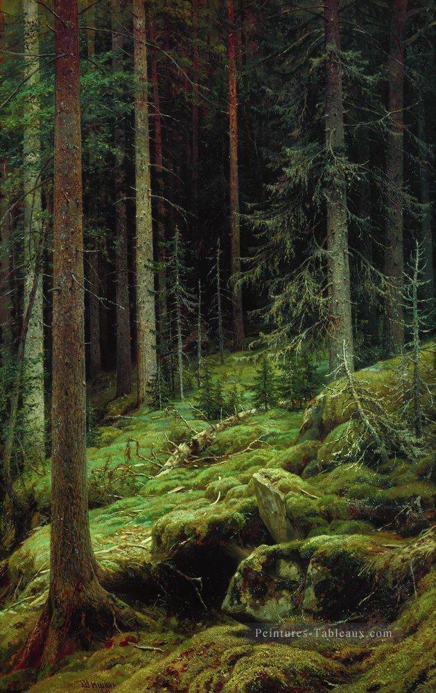 fourrés 1881 paysage classique Ivan Ivanovitch arbres Peintures à l'huile